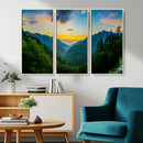 Green Forest Wall Art Canvas Print