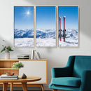 Ski Season Snow Wall Art Canvas Print