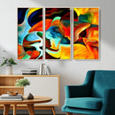 Human Love Figures Abstract Wall Art Canvas Print by MyGreatCanvas | Canvas Wall Art Prints | Photo Prints & Wall Decor