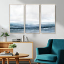 Blue Ocean Abstract Artwork Wall Art Canvas Print