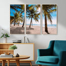 Palm Beach Tropical Island Wall Art Canvas Print