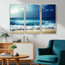 Majestic Ocean Wave Wall Art Canvas | 3 Panel Large Seascape by MyGreatCanvas | Canvas Wall Art Prints | Photo Prints & Wall Decor