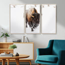 Bison Winter Wall Art Canvas Print For Farmhouse Decor