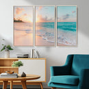 Beach Wall Art - Stunning Ocean Sunset Canvas Print with