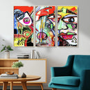 Picasso Style Art Abstract Canvas Wall Art Print , Colorful by MyGreatCanvas | Canvas Wall Art Prints | Photo Prints & Wall Decor