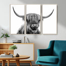 Scottish Highland Cow Cattle Art Print Wall Art Canvas Print by MyGreatCanvas | Canvas Wall Art Prints | Photo Prints & Wall Decor