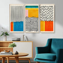 Canvas Print Wall Art Abstract Illustrs Art Boho, Framed