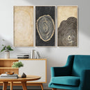 Tree Rings Canvas Wall Art Print – Minimalist Natural