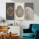 Boho Tree Ring Wall Art, Modern Minimalist Wood Grain