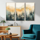 Abstract Forest Print - Mountain Wall Art | Autumn Landscape