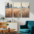Golden Fields Canvas Wall Art Print – Serene Landscape of