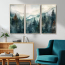 Serenity Forest Wall Art Canvas | Foggy Mountain Landscape