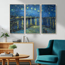 Vincent van Gogh Starry Night over the Rhone Abstract Wall