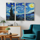 Vincent Van Gogh The Starry Night Abstract Wall Art Canvas