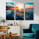 Beach Ocean Sunset on the Sea Wall Art Canvas, Beach Ocean by MyGreatCanvas | Canvas Wall Art Prints | Photo Prints & Wall Decor