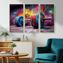 Abstract Graffiti Barbell Canvas Wall Art – Urban Fitness