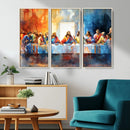 Abstract Watercolor The Last Supper Wall Art