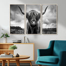 Scottish Cow Wall Art Canvas Print | Longhorn Wall Art | by MyGreatCanvas | Canvas Wall Art Prints | Photo Prints & Wall Decor