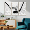Winter Ice Hockey Sport Canvas Wall Art Print - Hockey Wall by MyGreatCanvas | Canvas Wall Art Prints | Photo Prints & Wall Decor