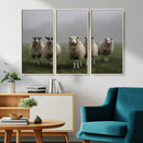 Flock of Sheep in a Mystical Fog – Pastoral Wall Art Canvas by MyGreatCanvas | Canvas Wall Art Prints | Photo Prints & Wall Decor