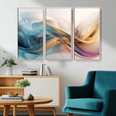 Abstract Flowing Colors Wall Art Canvas Print