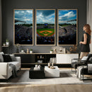 3-Panel Kauffman Stadium Wall Art Print | Large Kansas City