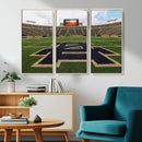 Notre Dame Stadium Giclee Canvas Print | Triptych Wall Art