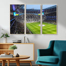 Tottenham Hotspur Stadium Canvas Print, Match Day Triple
