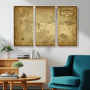 Vintage Game of Thrones Map Wall Art | Westeros and Essos