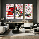 Jordan Shoes Graffiti Wall Art Canvas Print- Jordan Graffiti