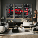Ferrari Pit Stop Canvas Wall Art – Precision and Speed