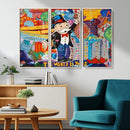 Pop Art Monopoly Man Canvas Wall Art Print - Bold and