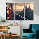 Harry Castle Wall Art Canvas Print, Wizard School Wall Art