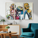 Shai Yossef Style Canvas Art - Joyful African Black Kids