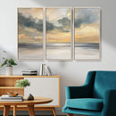 Modern Coastal Artwork with Vibrant Abstract Ocean Waves