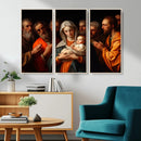 Religious Canvas Wall Art Print - Madonna and Child with