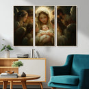 Mary Jesus Canvas Wall Art Print - Madonna and Child with