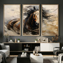 Abstract Horse Wall Art Canvas Print – Large Western