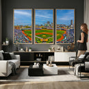 Wrigley Field Chicago Cubs Panoramic Canvas Print –