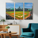 Wrigley Field Chicago Cubs Panoramic Canvas Print –