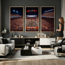 Texas Stadium Night Game Wall Art Canvas Print – Vibrant