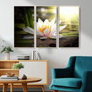 Lotus Flower Wall Art Canvas Print, Water Lily Large Wall