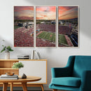 Indiana Memorial Stadium Wall Art Canvas Print, Framed