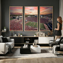 Indiana Memorial Stadium Wall Art Canvas Print, Framed
