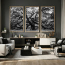 Black and White Old Angel Oak Tree Wall Art Canvas Print by MyGreatCanvas | Canvas Wall Art Prints | Photo Prints & Wall Decor