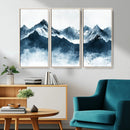 Snowy Peaks Wall Art – Framed Misty Mountain Canvas Artwork by MyGreatCanvas | Canvas Wall Art Prints | Photo Prints & Wall Decor