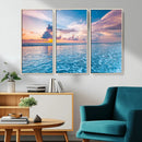 Ocean Sunset Canvas Wall Art Print – Tranquil Seascape