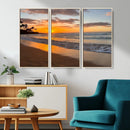 Sunset Wall Art Print - Stunning Beach Sunset Canvas Artwork