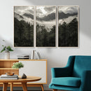 Moody Forest Wall Art – Framed Mountain Fog Canvas Artwork, by MyGreatCanvas | Canvas Wall Art Prints | Photo Prints & Wall Decor