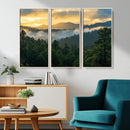 Mountain Sunrise Wall Art – Framed Pine Forest Canvas by MyGreatCanvas | Canvas Wall Art Prints | Photo Prints & Wall Decor